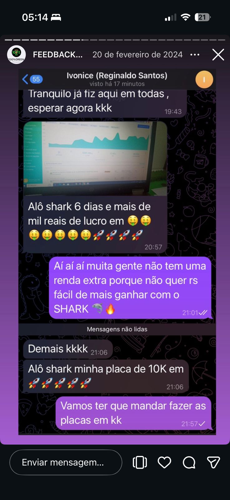 Depoimento de Ivonice — cliente Shark / Start PRO